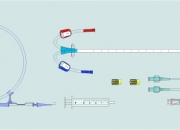 2 Lumen Hemodialysis Catheters Sets  - Internal Jugular Approach