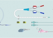 2 Lumen Hemodialysis Bent Catheters Sets  with Y-introducer Needle